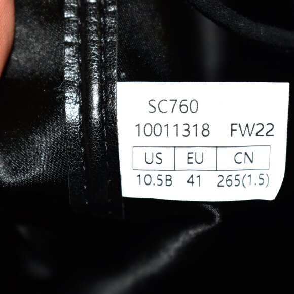 $1200 Stuart Weitzman Bedfordland SUEDE OVER THE KNEE LUG BLACK 10.5 B (PB24) - Picture 9 of 9
